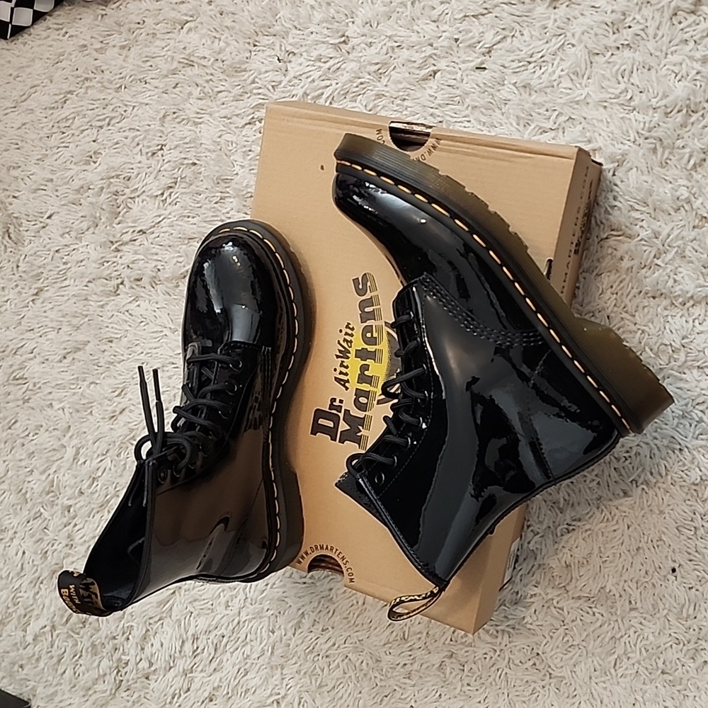 Dr. Martens Black Patent Leather